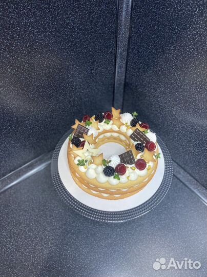 Торт Цифра, Сердце, звезда, елочка, круг