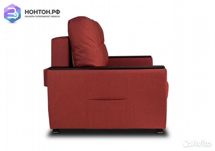 Диван еврокнижка Дубай терракотовый