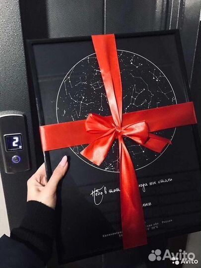 Подарок Карта звёздного неба