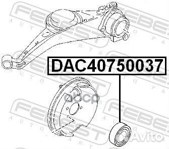 Подшипник ступичный задний (40x75x37) DAC407500