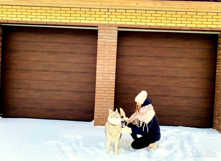 Секционные ворота с монтажом