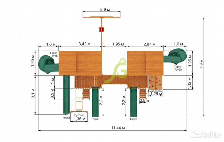 Детская площадка для улицы 
