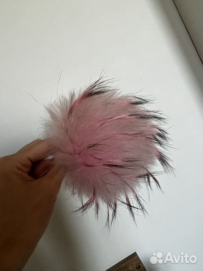 Помпоны натуральный мех 16