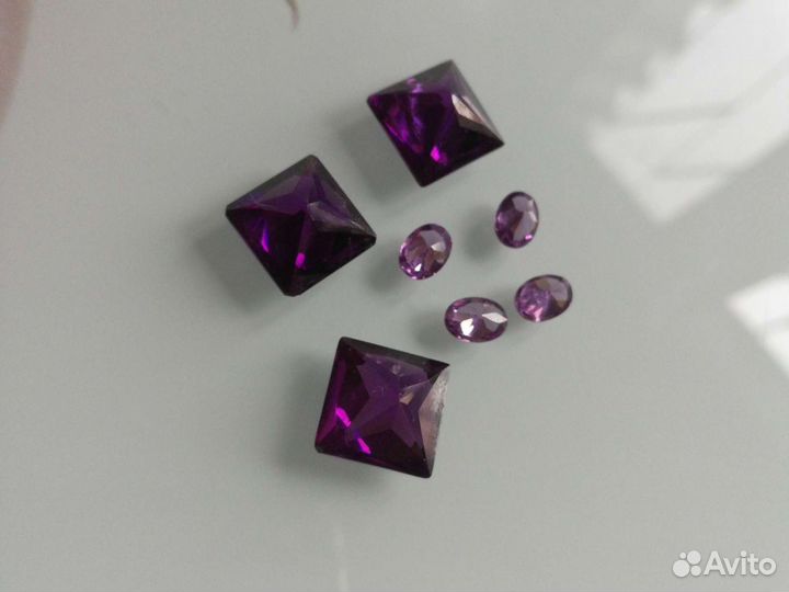Аметисты (огранёные)