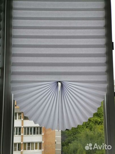Новые жалюзи бумажные плиссе без сверления
