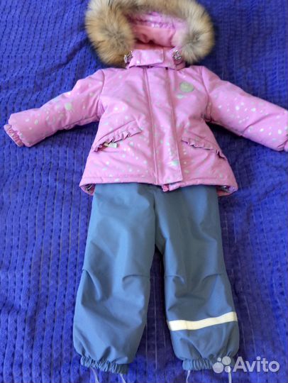 Зимний костюм для девочки 86