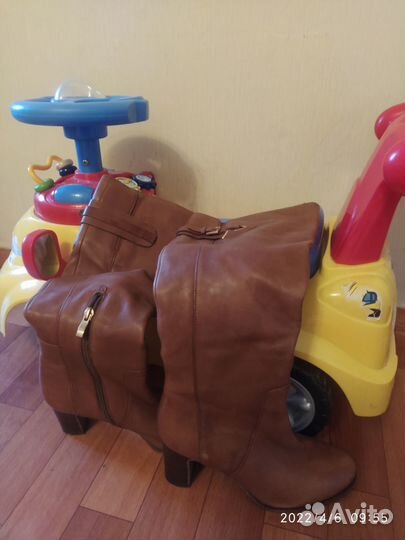 Сапоги женские кожаные