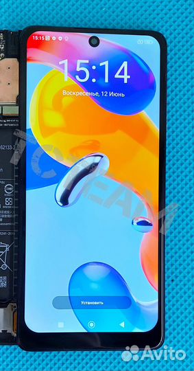 Дисплей для Xiaomi Redmi Note 10 Pro в рамке
