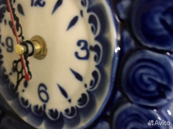 Часы гжель настенные