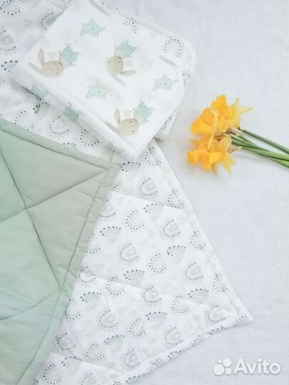 Плед детский на выписку новый