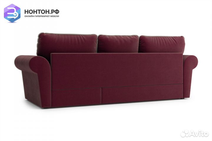 Диван угловой дельфин Прованс бордовый