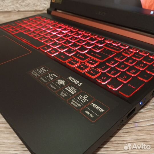 Игровой зверюга Nitro i7-9gen/16gb/512gb/GTX1650