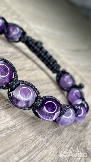 Браслет-шамбала с Аметистом
