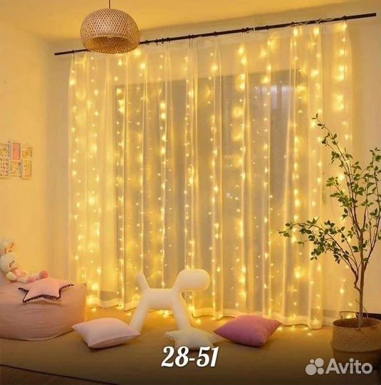 Гирлянды-шторы