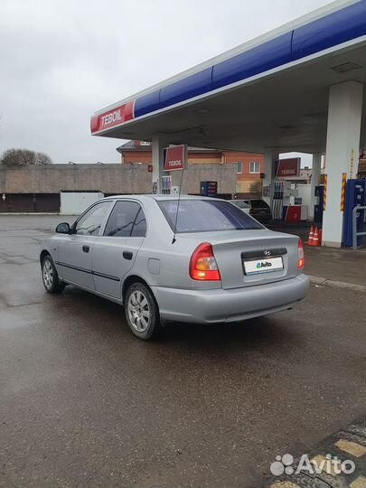 Hyundai Accent 1.5 МТ, 2003, 201 457 км