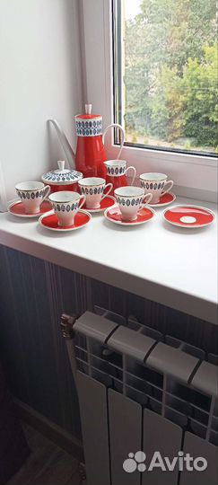 Кофейный сервиз ГДР Фрайбергер