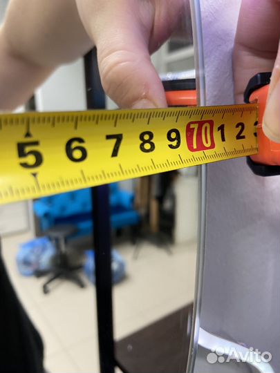 Зеркало настенное круглое 70 см