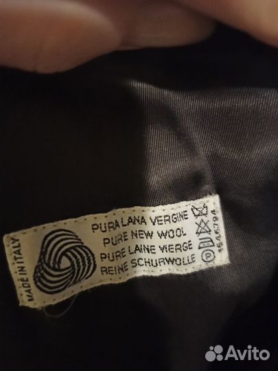 Пальто италия Pennesi Uomo мужское черное длинное