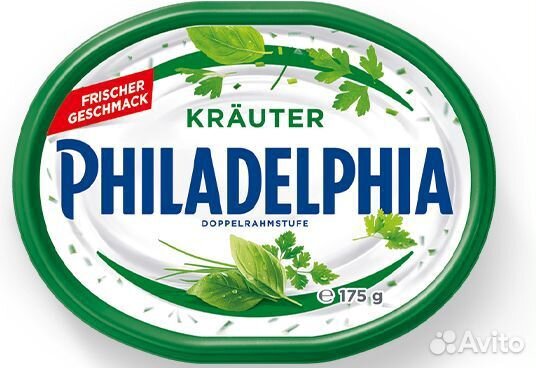 Сыр Филадельфия зелень 125гр
