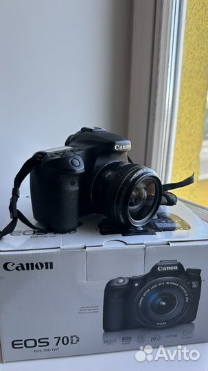 Зеркальный фотоаппарат canon 70D + canon EF 28 mm