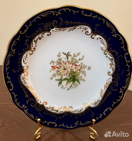 Антикварное чайное трио. Кракелюр.Англия