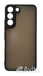 Чехол Samsung S22 (матовый/силикон/защита камеры)