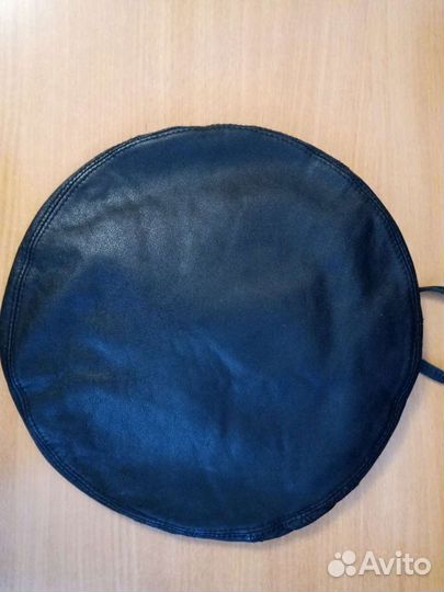 Мужской берет кожаный