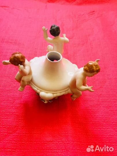 Люстра Италия барокко фарфор ангелы антик