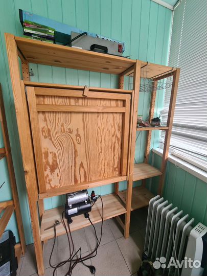 Стол со стеллажем Ikea(рабочее место моделиста)