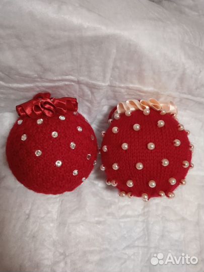 Новогодние ёлочные шары ручной работы