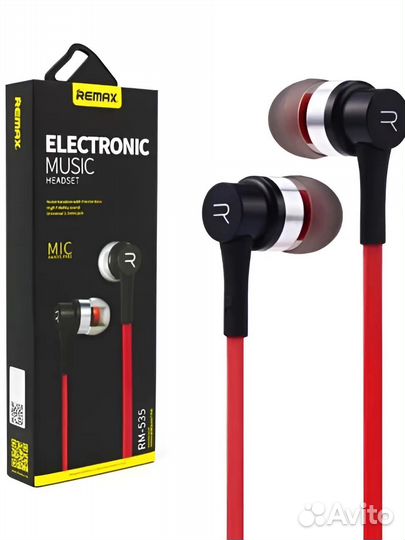 Проводные наушники 3,5 mm remax RM-535
