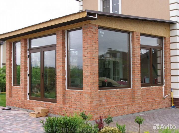 Остекление беседки теплое