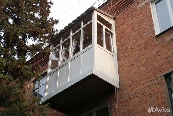 Балкон пластиковый Панорамное остекление