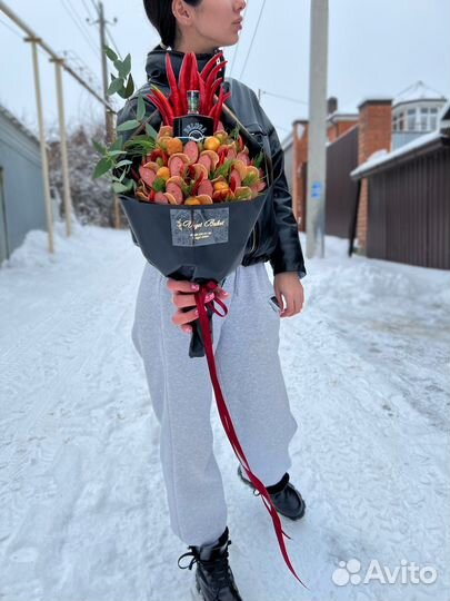Мужской букет Мясной букет Съедобный букет