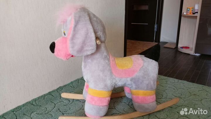 Собака качалка детская