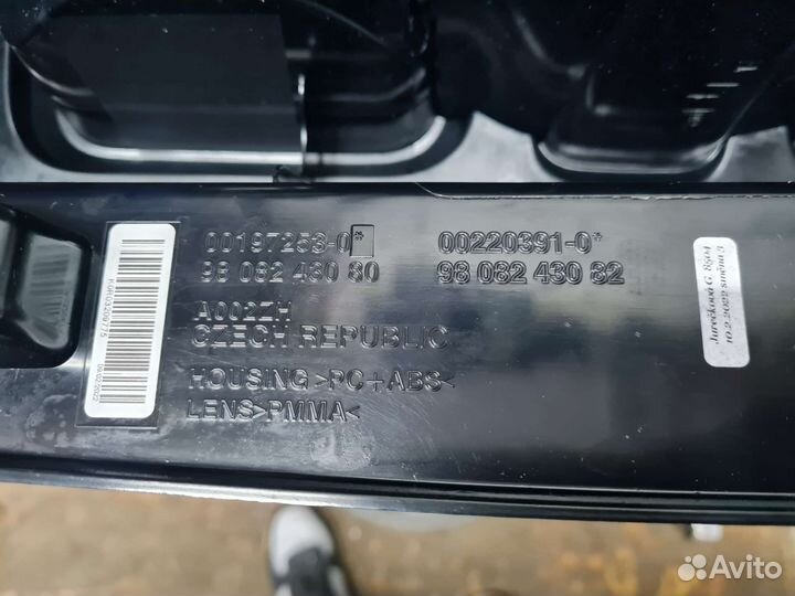 Фара peugeot эксперт, travel задняя правая