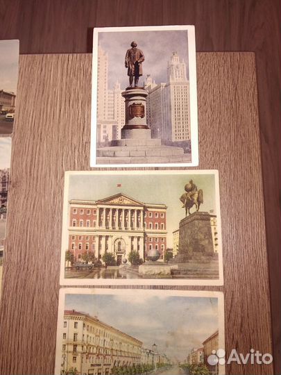 Открытки Москва, Минск 51-56 гг