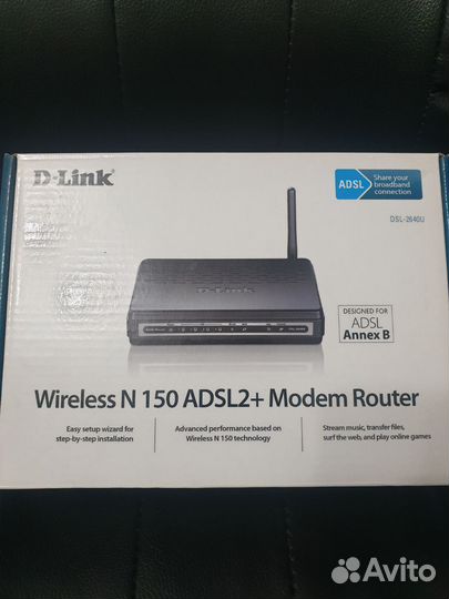 Новый модем d-link dsl-2640u