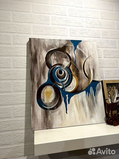 Интерьерная картина абстракция 50x60 холст