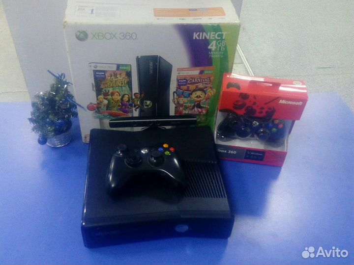 Xbox 360 slim прошитый и много игр