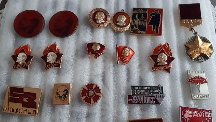 Значки СССР ленин, олимпиада, ВОВ, военные