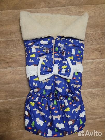 Конверт на выписку для мальчика зима