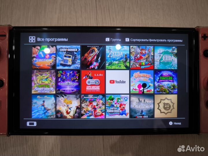 Nintendo switch oled прошитая чип + sd 128gb