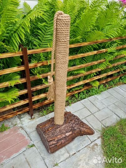 Деревянная когтеточилка ручной работы