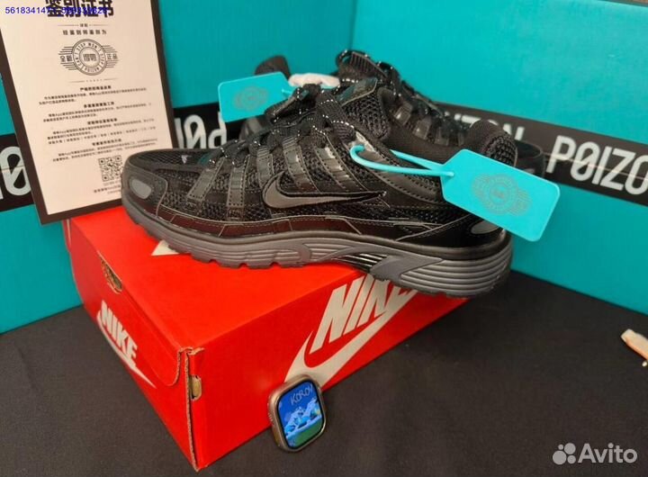 Кроссовки nike p6000 black poizon