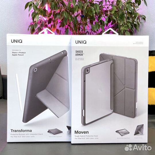 Чехол iPad 2019 - 2021 Uniq (карман для стилуса)