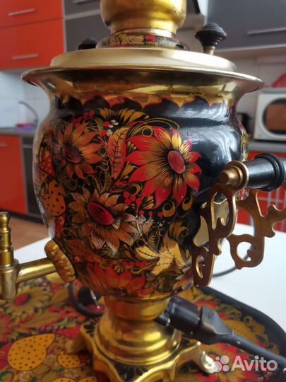 Самовар электрический ручная роспись Матрешка