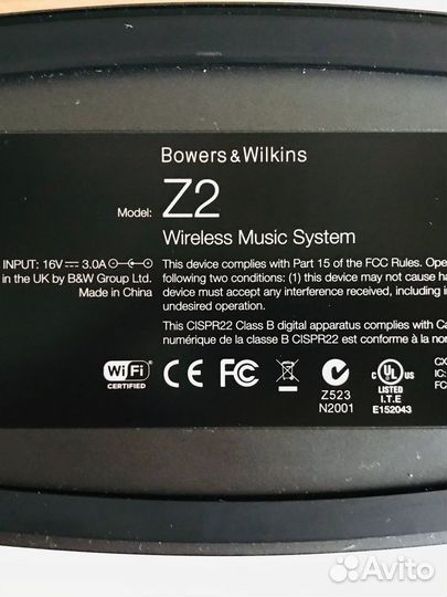 Музцентр Bowers & Wilkins Z2 Black Premium