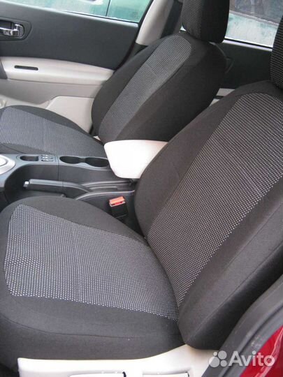 Чехлы hyundai tucson с 2004- Жаккард+Экокожа