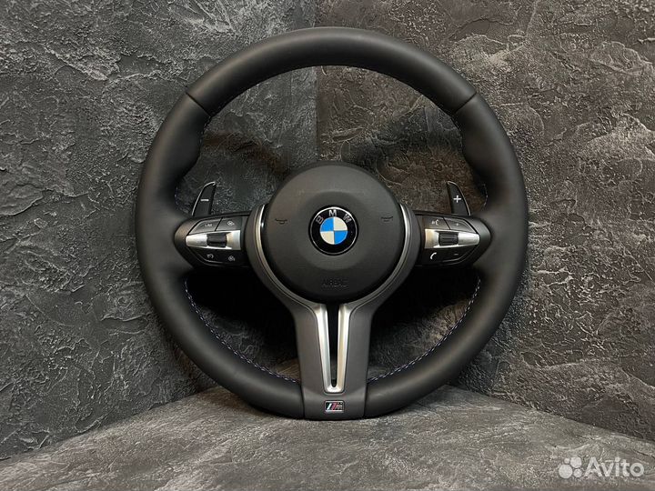 Рули BMW F серии. Строчка, подогрев, карбон Арт У135546777